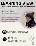 Bild in Galerie-Betrachter laden, Juni 25 / LearningView im Mathe- und Deutschunterricht Klasse 3./4. | Anja Schauties