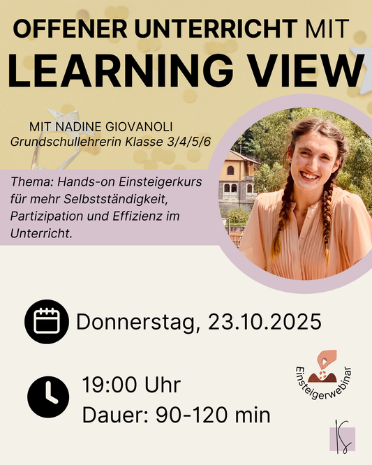 Offener Unterricht mit LearningView  | Nadine Giovanoli