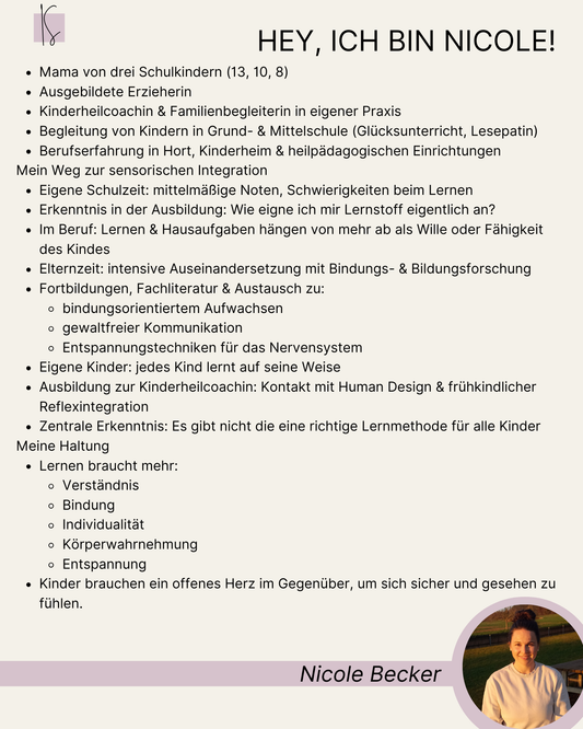 Sensorische Integration | Nicole Becker
