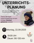 Bild in Galerie-Betrachter laden, Sep 25 / Kluge Unterrichtsplanung | Anja Schauties