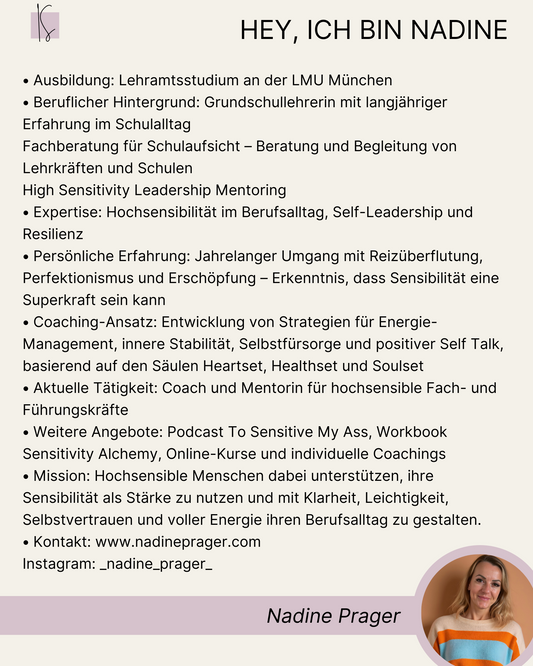 Zu sensibel für den Job? | Nadine Prager