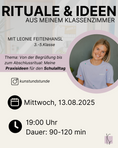Bild in Galerie-Betrachter laden, Aug / Rituale & Ideen | Leonie Feitenhansl