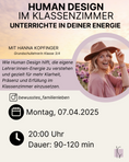 Bild in Galerie-Betrachter laden, April / Human Design im Klassenzimmer | Hanna Kopfinger
