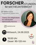 Load image into Gallery viewer, Sep 25 / Forscherstunden im Mathematikunterricht | Mandy Fuchs