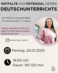 Load image into Gallery viewer, Jan 25 / Entfalte das Potenzial deines Deutschunterrichts | Kristin van der Meer - Kunstundstunde