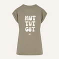 Bild in Galerie-Betrachter laden, KUS "Mut tut gut" Backprint Damen T-Shirt
