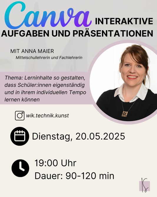 Interaktive Aufgaben und Präsentationen mit Canva | Anna Maier