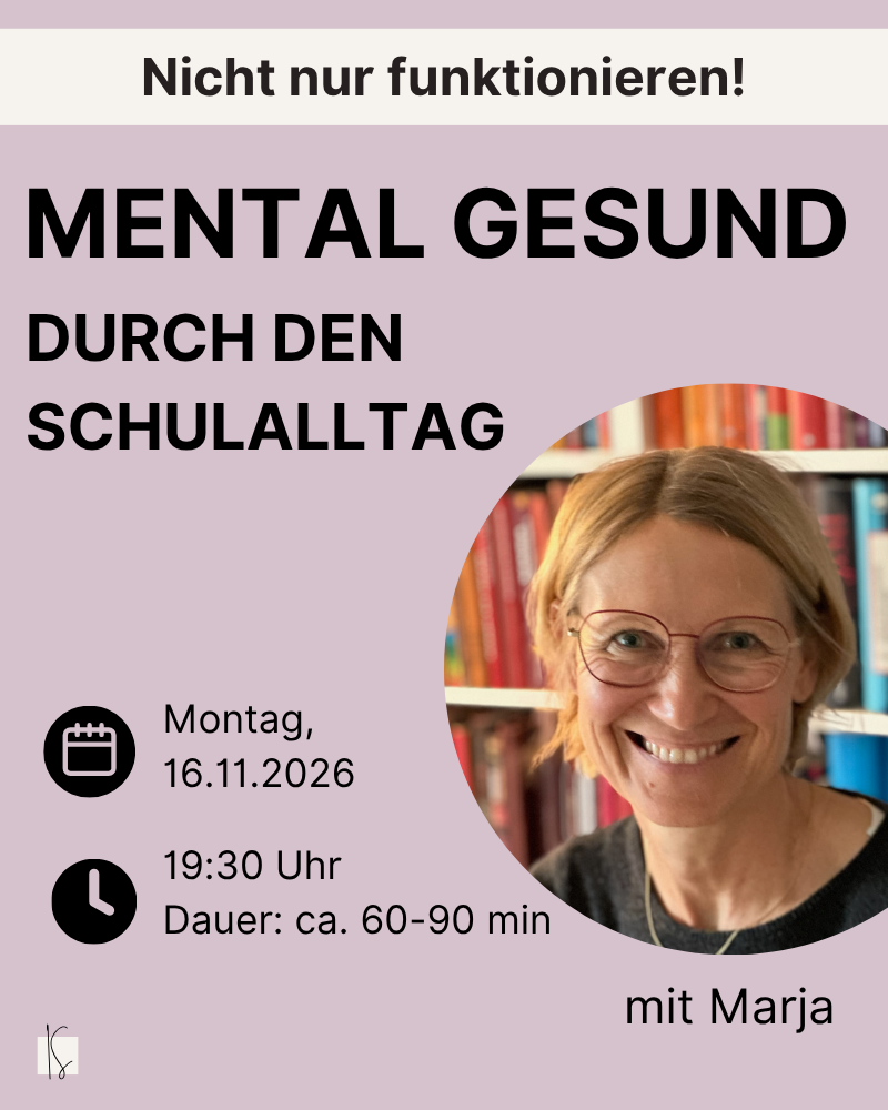 JUN / “Powerful in everyday (school) life” Tips &amp; tools from mental coaching | Marja Grunert