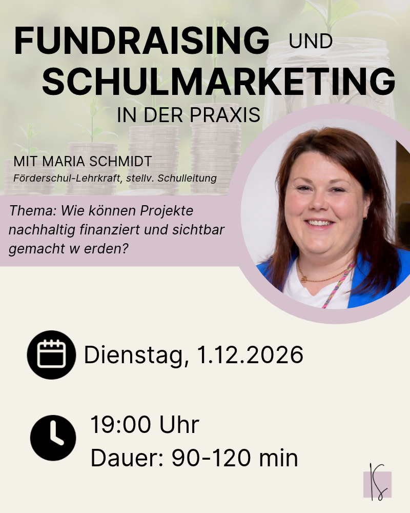 Fundraising und Schulmarketing in der Praxis | Maria Schmidt