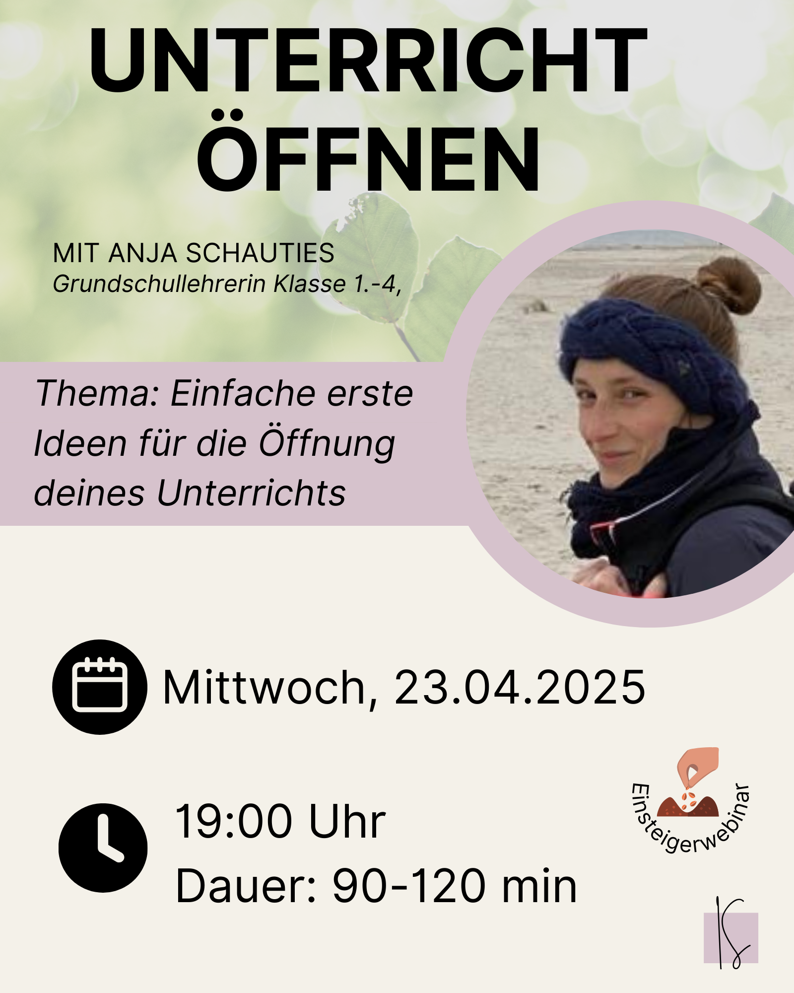 April / Unterricht öffnen: Ideen & Inspiration | Anja Schauties
