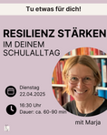 Bild in Galerie-Betrachter laden, April / Resilienz stärken für deinen (Schul-)Alltag - mit Marja
