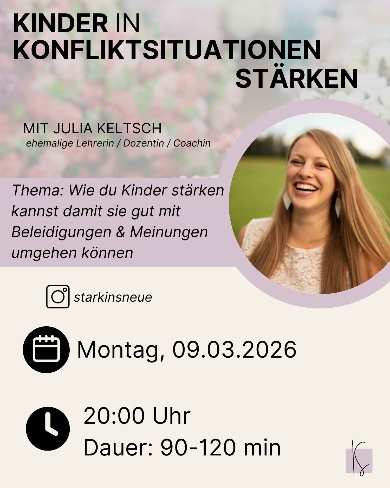 März 26 / Kinder in Konfliktsituationen begleiten | Julia Keltsch