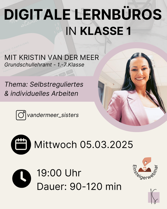 März 25 / Digitale Lernbüros ab 1. Klasse | Kristin van der Meer