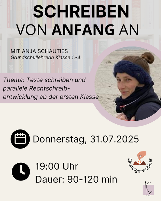 Schreiben von Anfang an | Anja Schauties