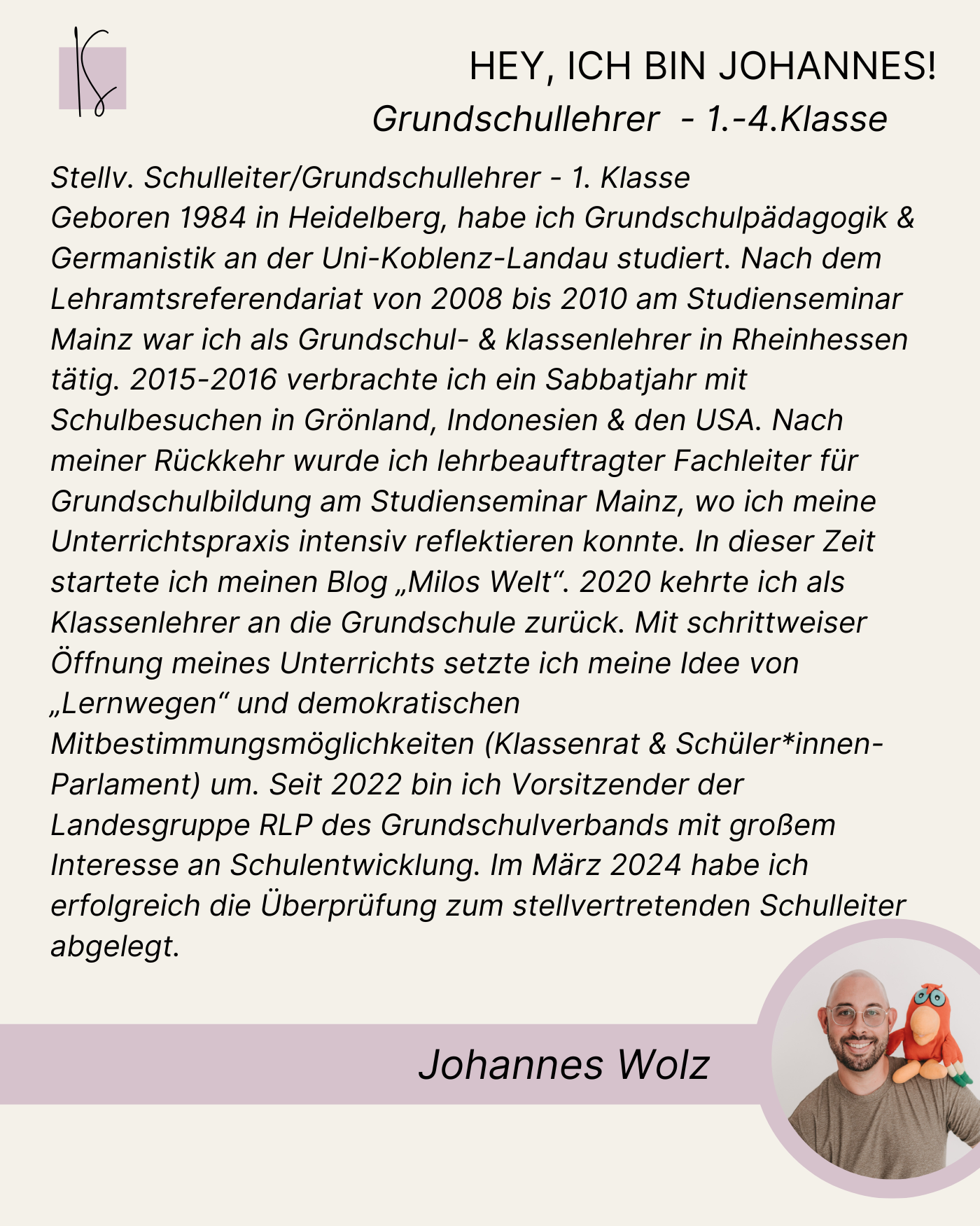 Individuelle Lernwege & Classroom-Management | Johannes Wolz