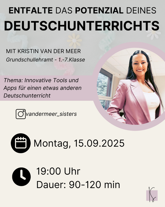 Entfalte das Potenzial deines Deutschunterrichts | Kristin van der Meer