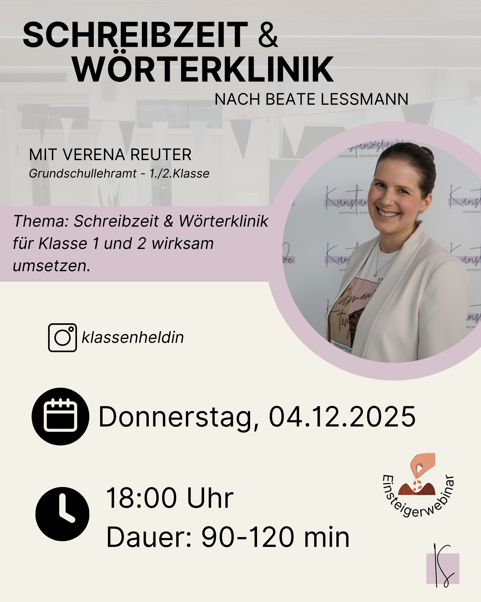 Schreibzeit & Wörterklinik | Verena Reuter