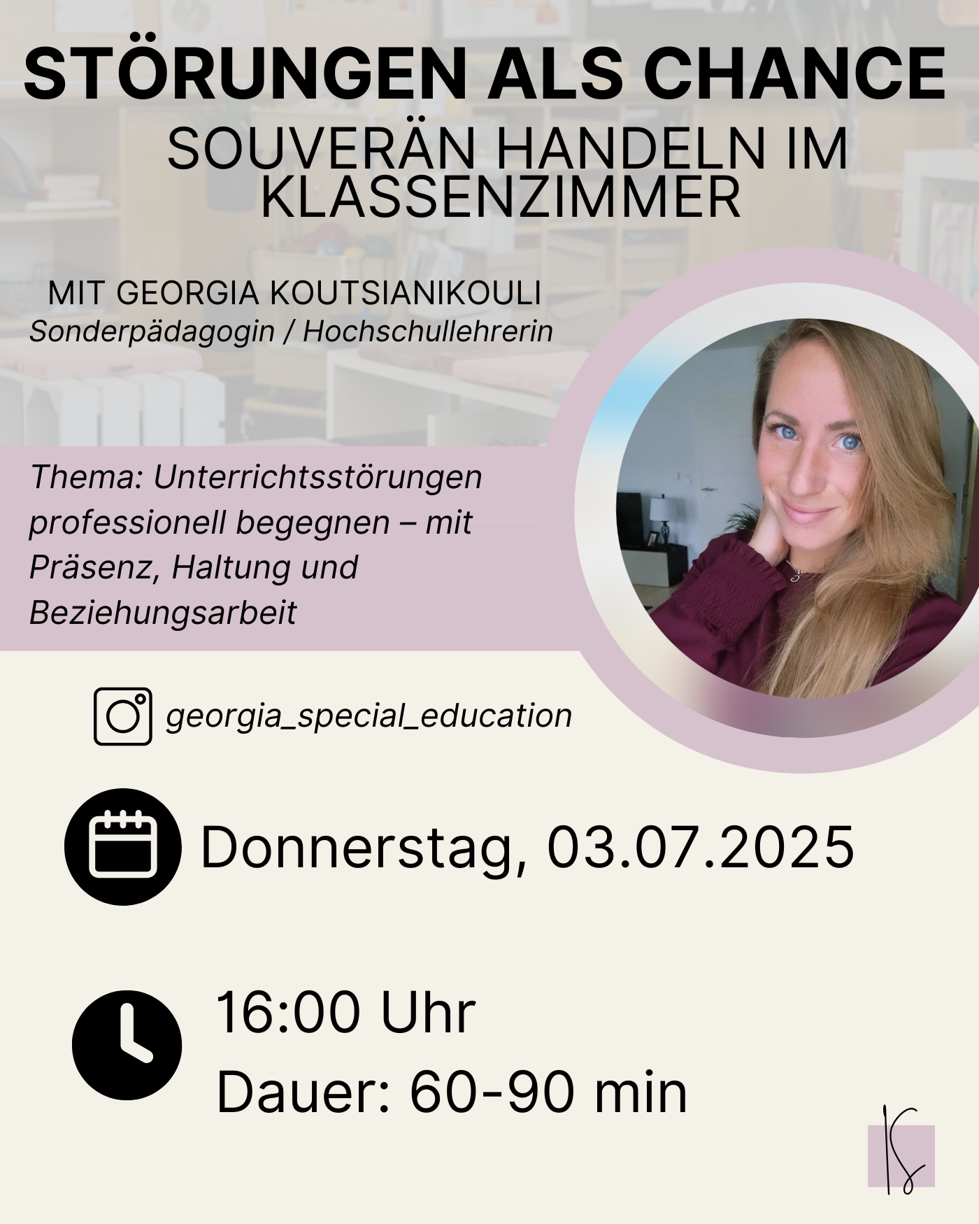 May / Dealing with classroom disruptions | Georgia Koutsianikouli