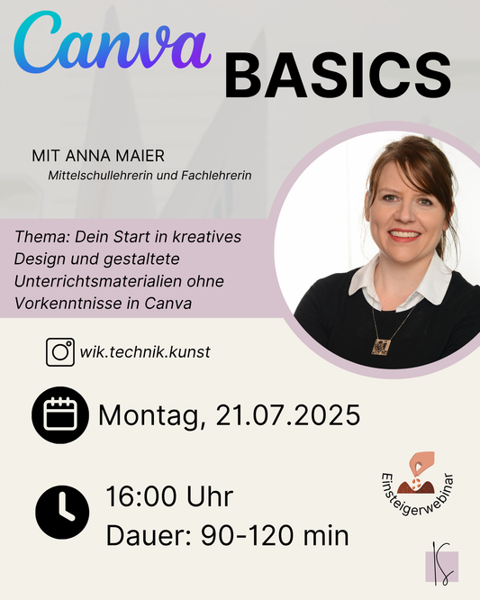 Canva Basics: Visuelle Inhalte einfach und schnell gestalten | Anna Maier