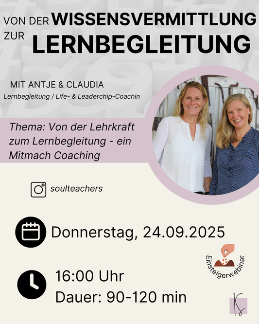 Von der Lehrkraft zur Lernbegleitung | Antje & Claudia