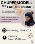 Bild in Galerie-Betrachter laden, Churermodell als Fachlehrkraft | Anja Schauties
