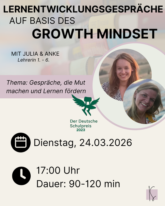 Lernentwicklungsgespräche auf Basis des Growth Mindset  | Julia & Anke