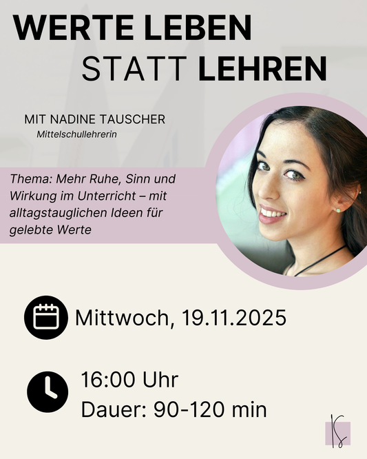 Werte leben statt lehren | Nadine Rauscher
