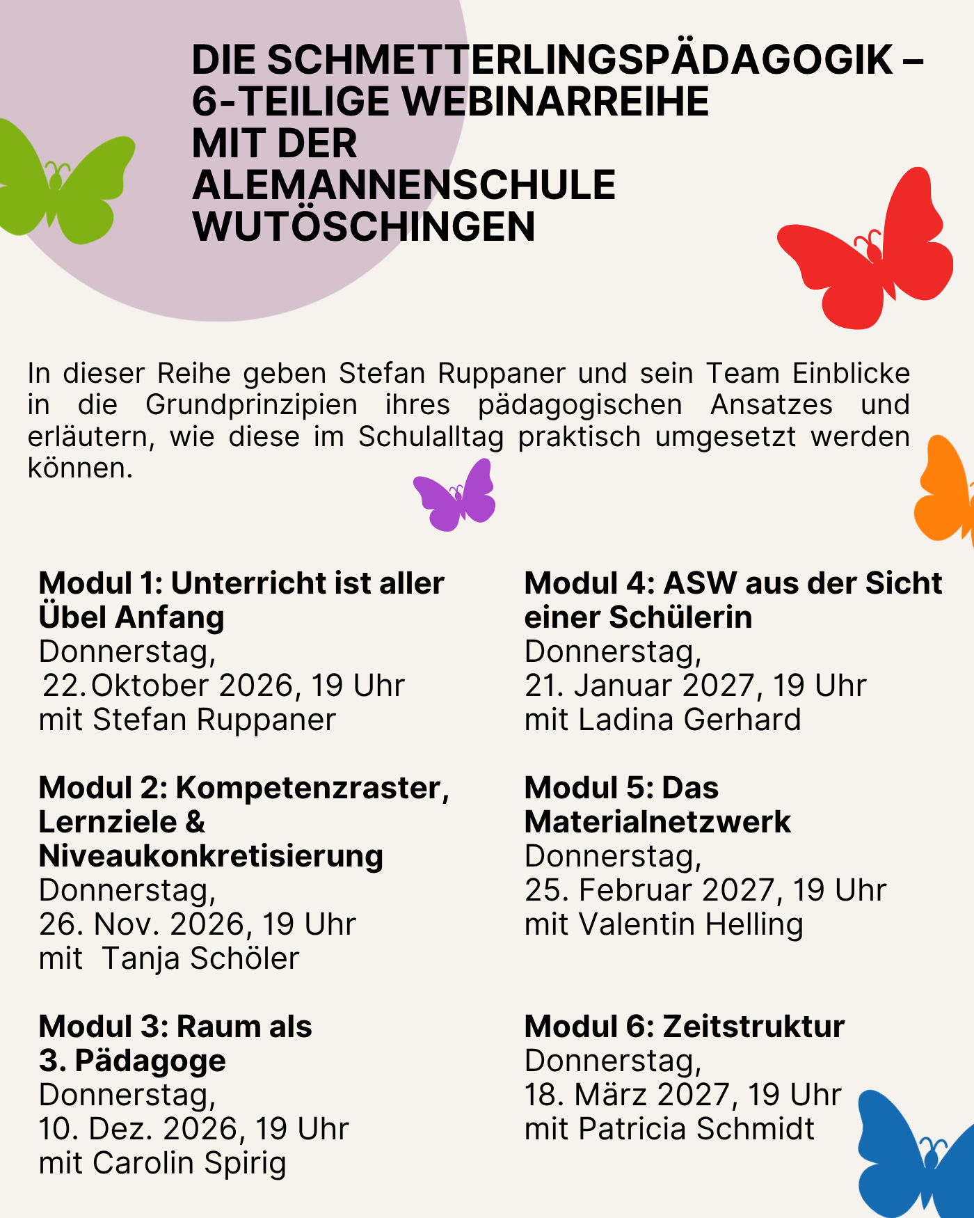JUN / Intensive Insights: Chur Model: One model - many possibilities | Leonie &amp; Verena (3 webinars)