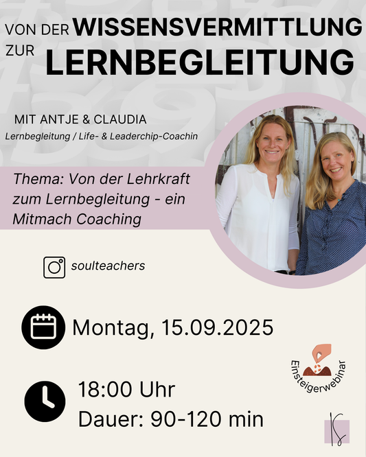 Von der Lehrkraft zur Lernbegleitung | Antje & Claudia