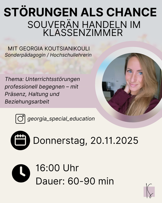 Störungen als Chance: Souverän handeln im Klassenzimmer | Georgia Koutsianikouli