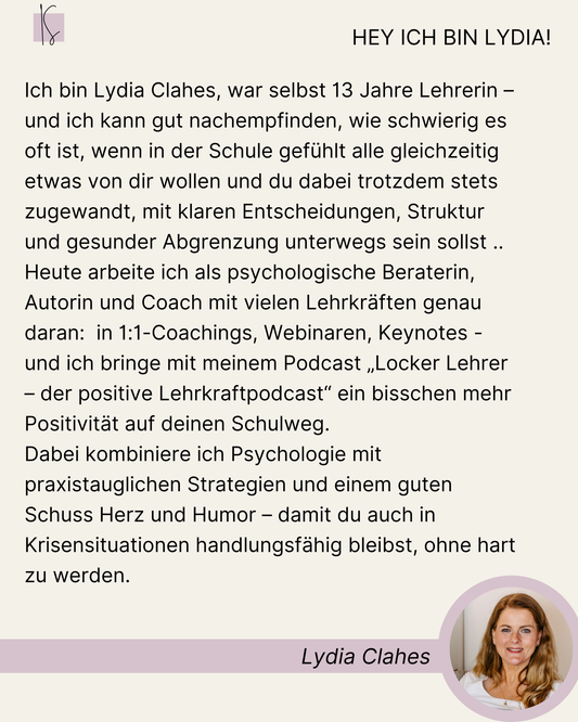 Unterrichtsstörungen verstehen – vorbeugen – fair reagieren | Lydia Clahes
