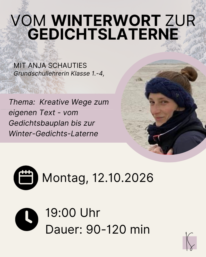 Vom Winterwort zur Gedichtslaterne | Anja Schauties