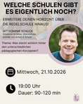 Bild in Galerie-Betrachter laden, Welche Schulen gibt es eigentlich noch? | Dominik Schuck
