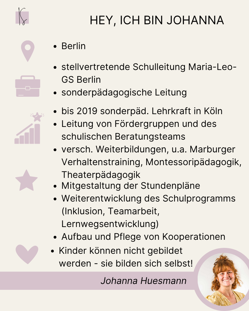 Intensiv Insights: Maria-Leo-GS | Sandra Scheffel, Johanna Huesmann (4 Webinare)