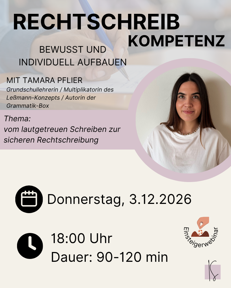 Rechtschreibkompetenz aufbauen | Tamara Pflier