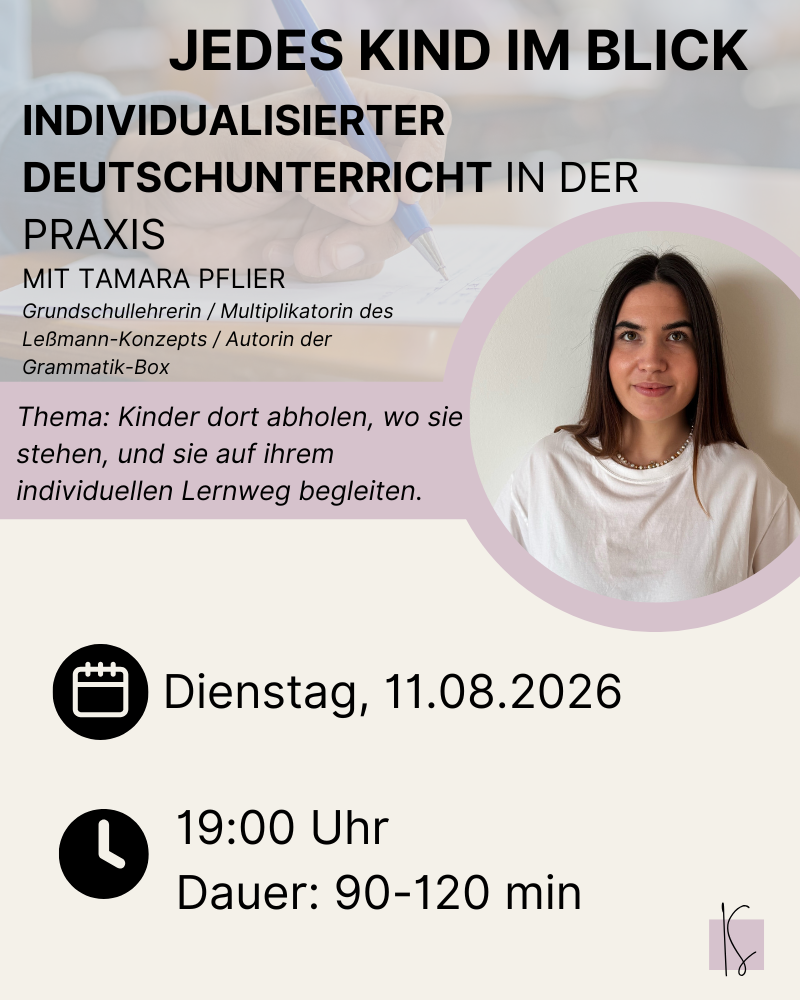 Individualiserter Deutschunterricht | Tamara Pflier