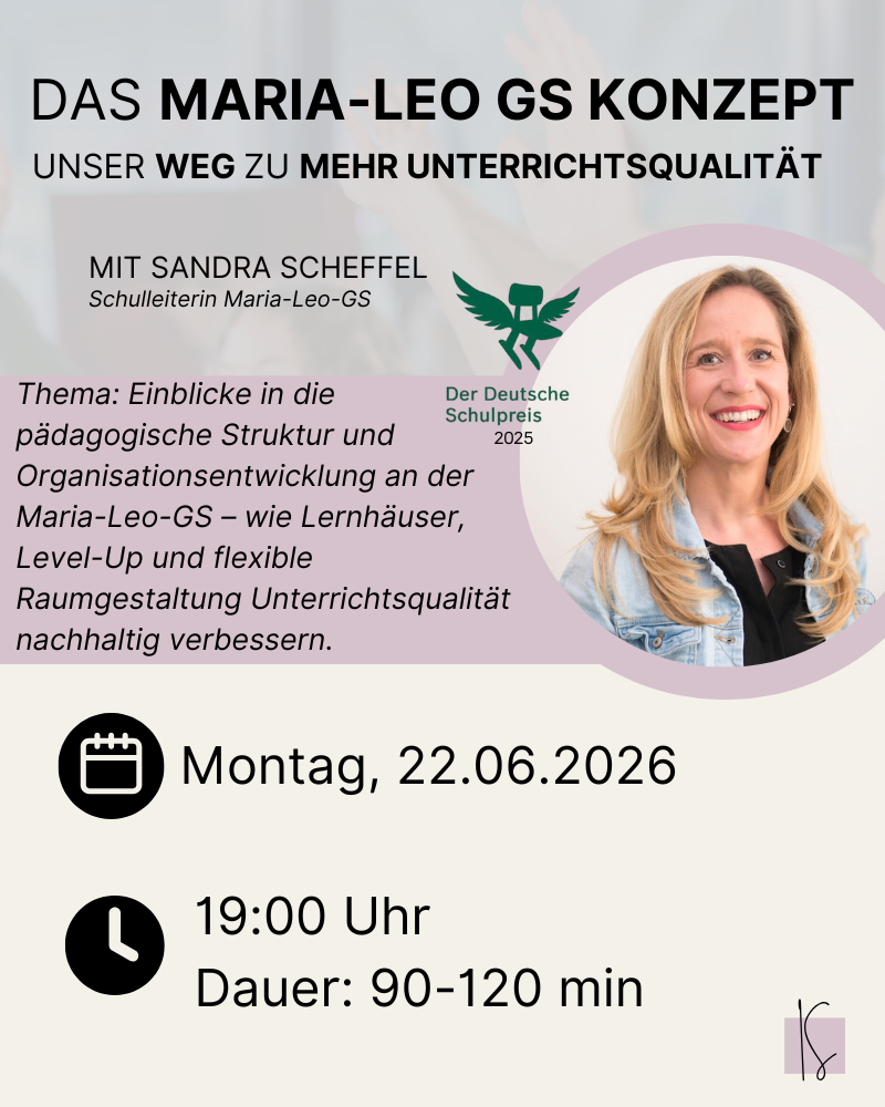 Schulpreisträger Maria-Leo GS - Konzept & Weg | Sandra Scheffel
